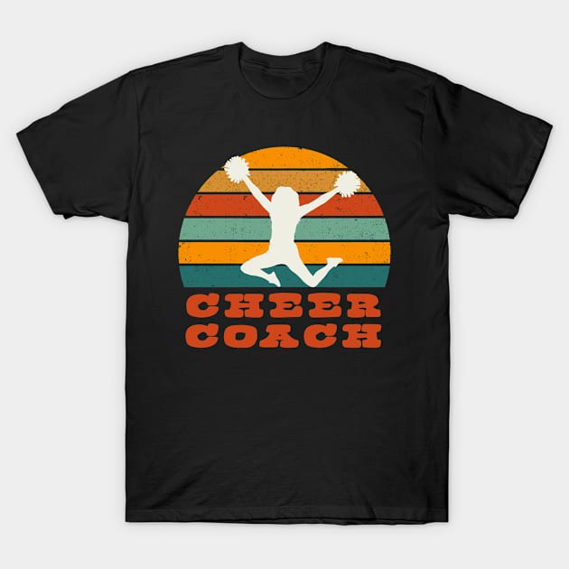 Cheer Coach with Vintage Sunset T-Shirt by tropicalteesshop